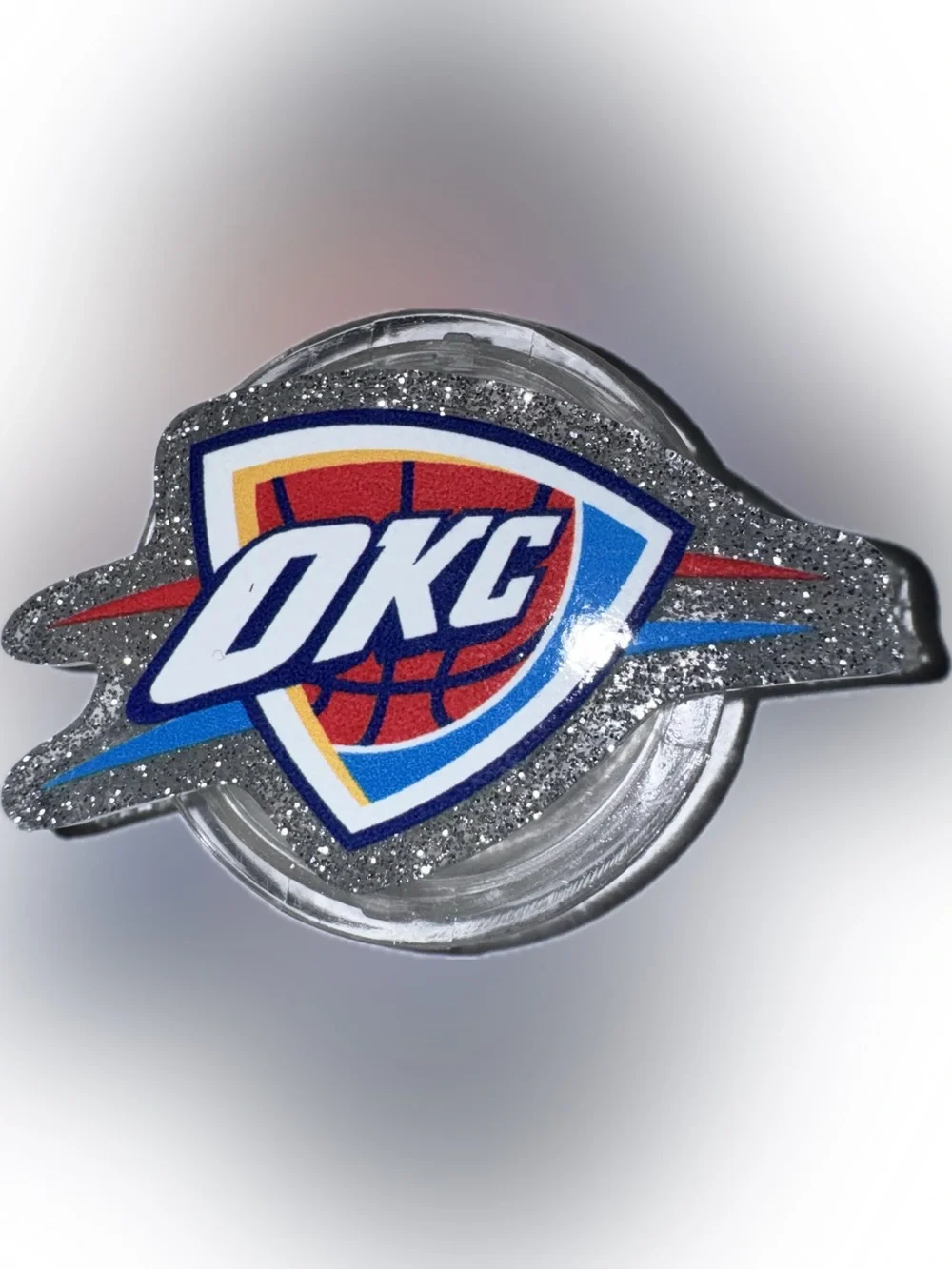 Oklahoma City Thunder 2025 NBA Champions Glitter Phone Grip